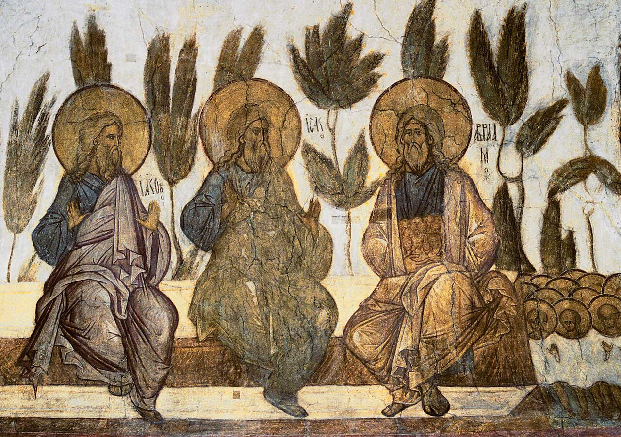 Abraham, Isaac, and Jacob in Paradise, fresco