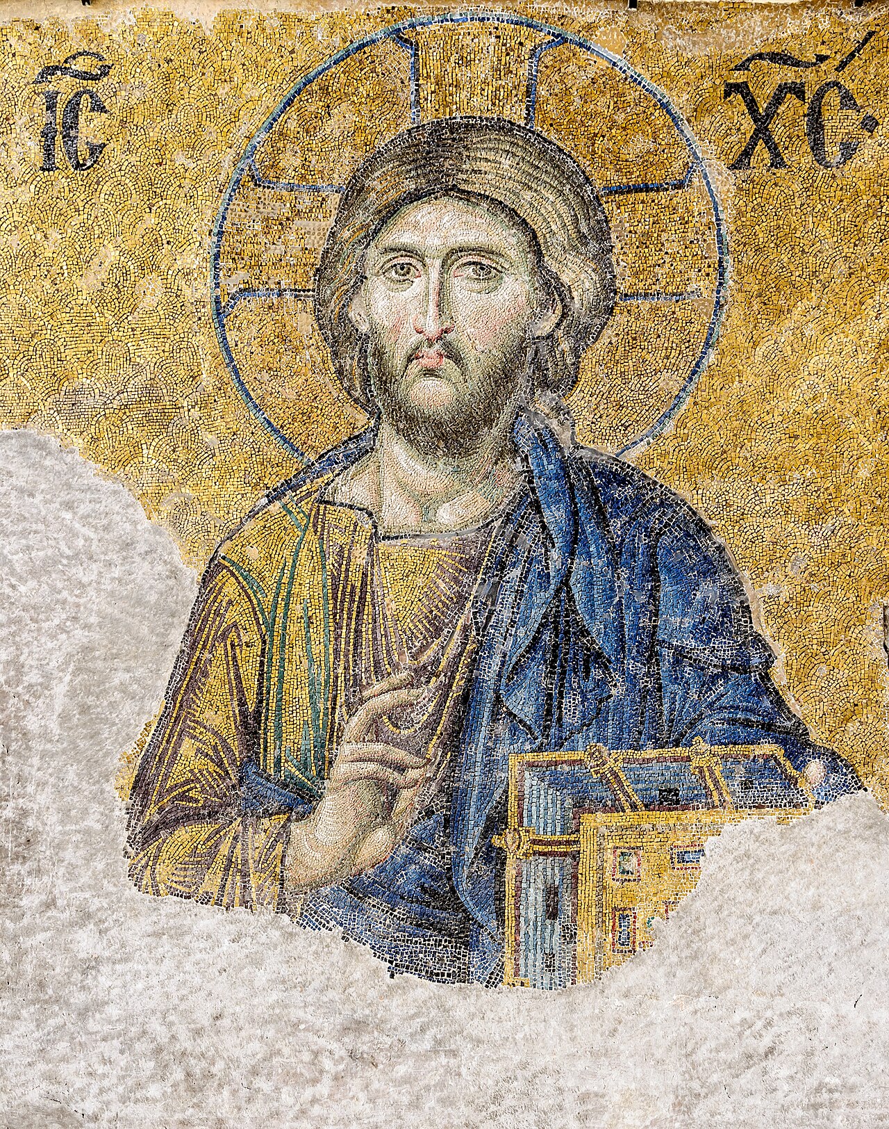 Christ, the Deesis mosaic, Hagia Sophia