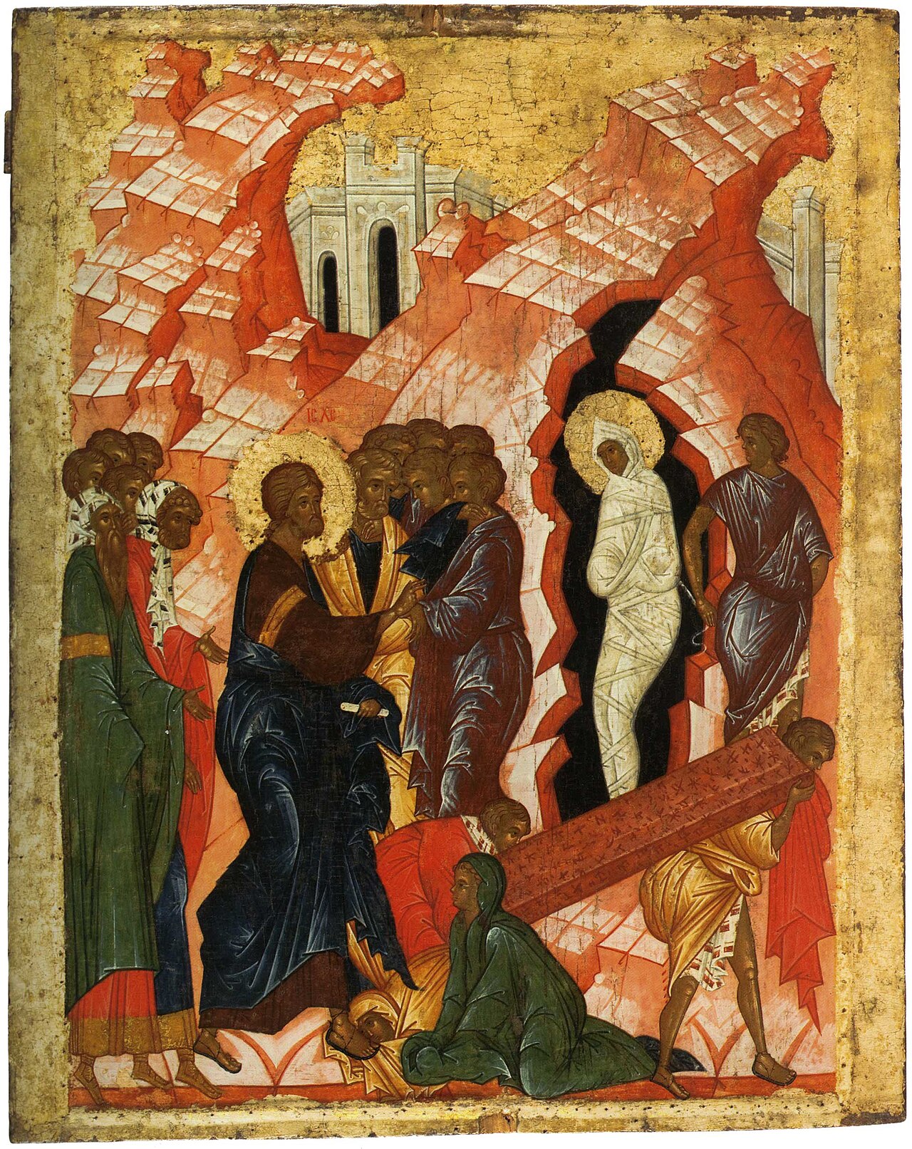 The Raising of Lazarus, Novgorod icon