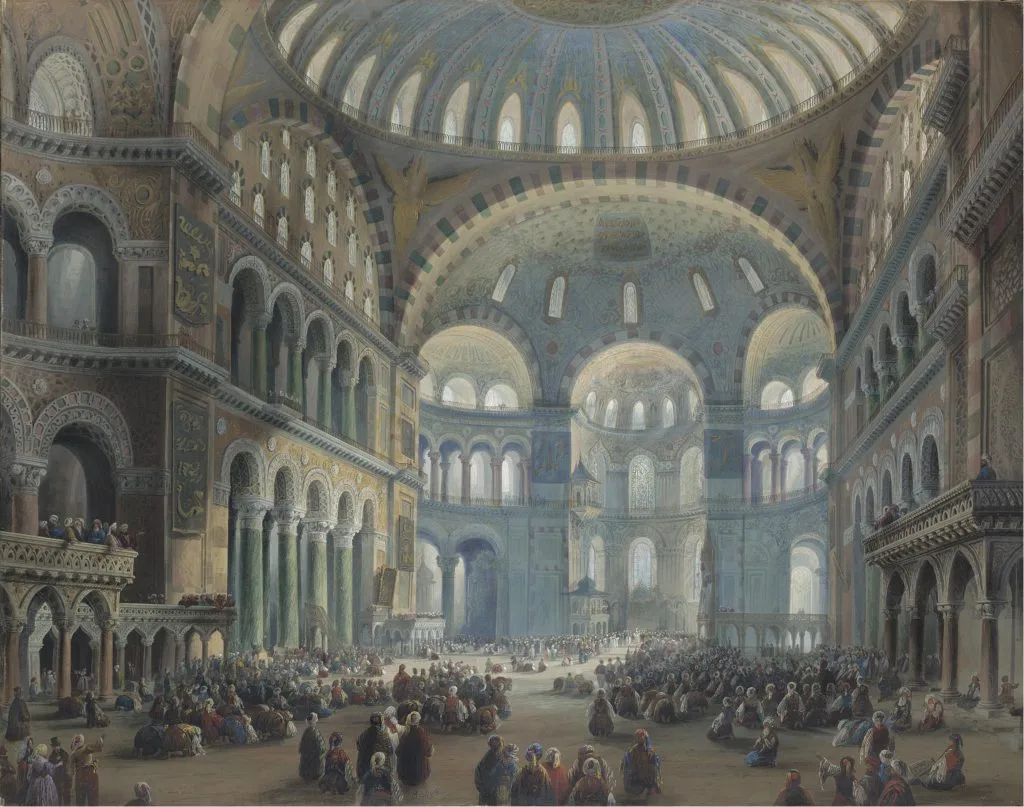 Hagia Sophia interior, Byzantine era