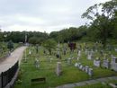 Rows of headstones on the lawn at Graceland Memorial Park