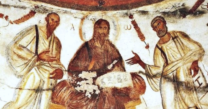 Christ with Peter and Paul
