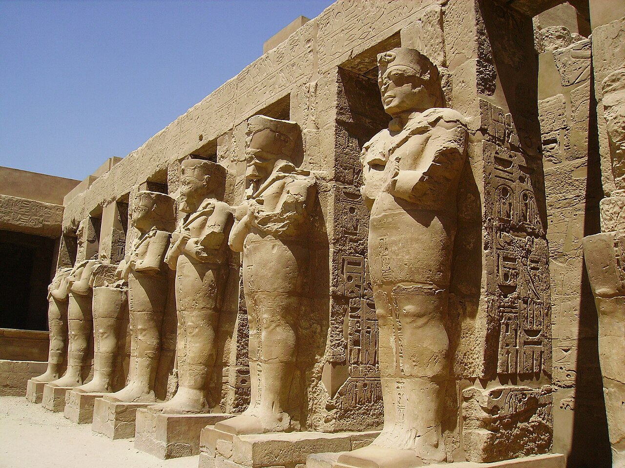 Daily offering before the cult statue, Karnak temple, Egypt