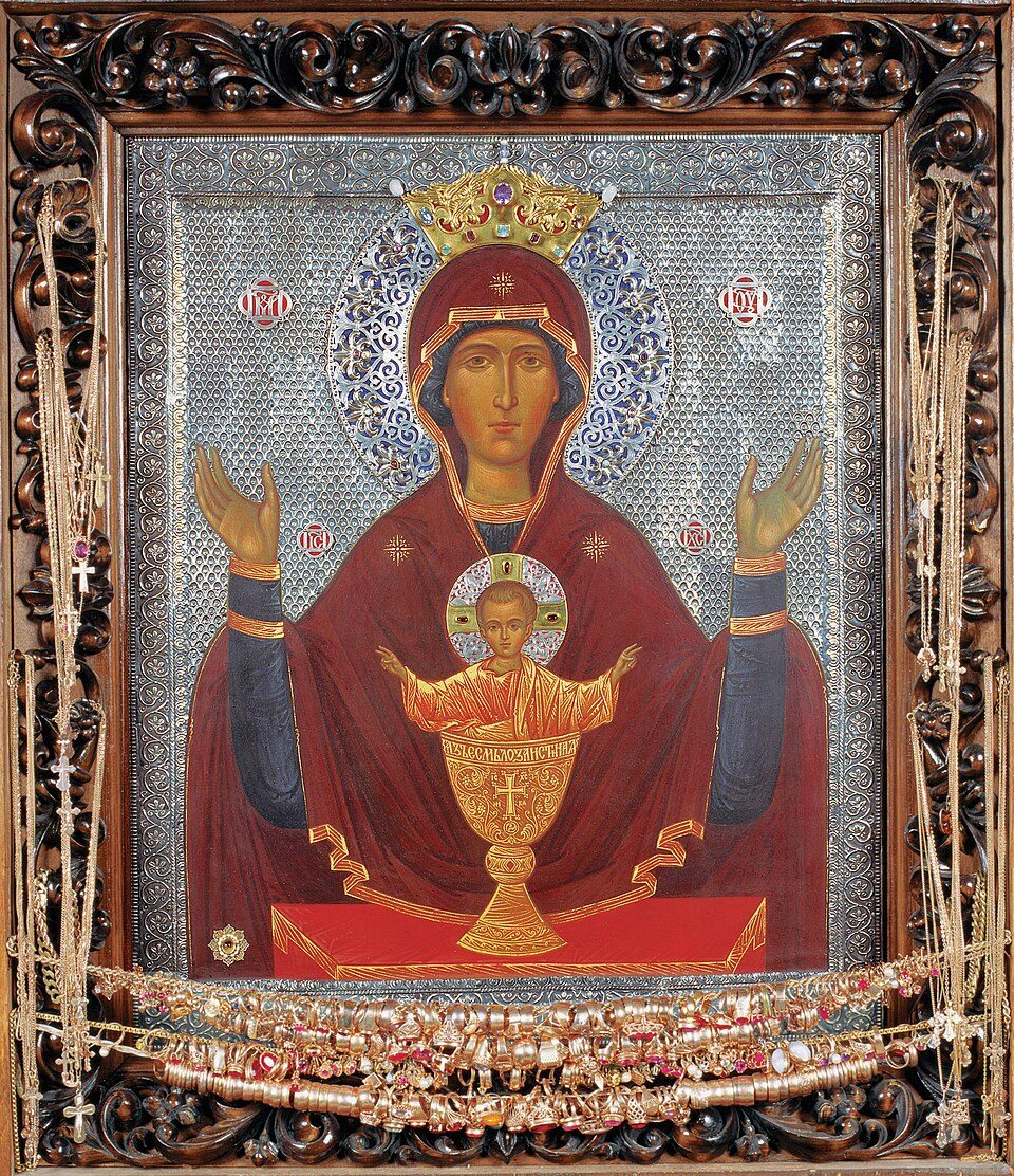 A chalice prepared for the Divine Liturgy