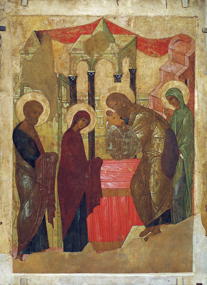 Icon of the Meeting of the Lord, sung at the Nunc Dimittis