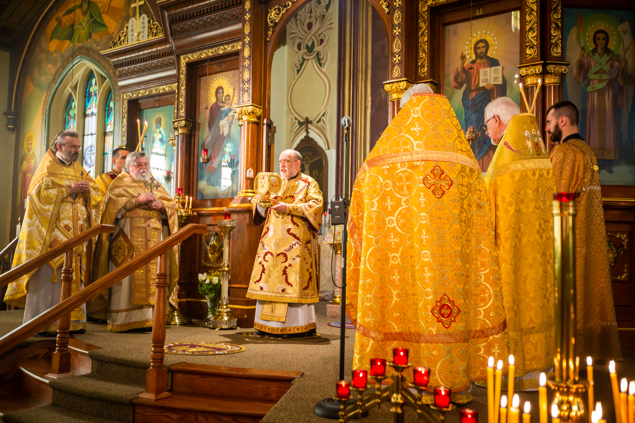 Clergy at the Holy Table during the Anaphora
