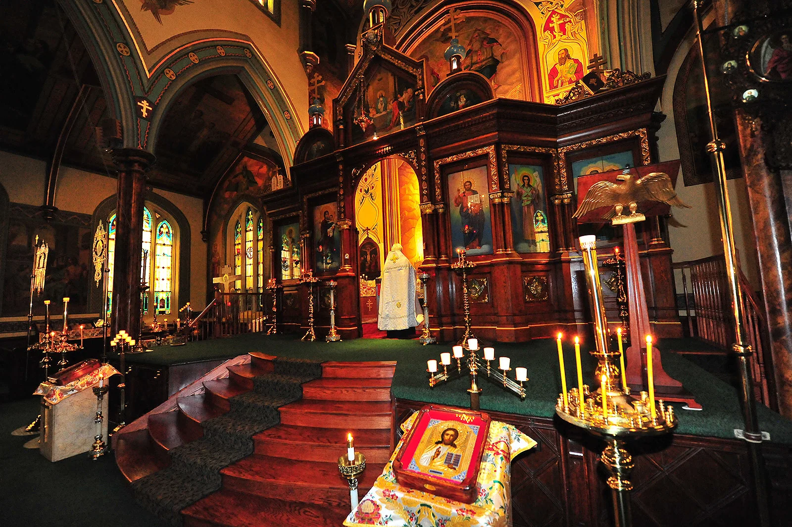 Clergy at the altar of Saints Peter and Paul, Jersey City